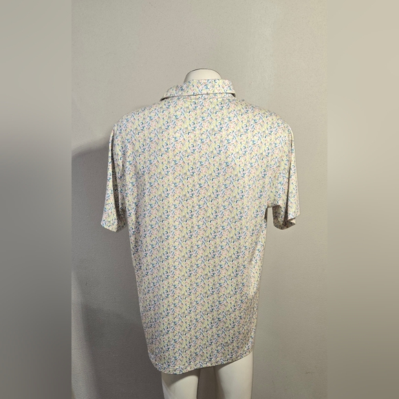 NWT Walter Hagen Men Polo Clubhouse Fresco Ditsy Print Short Sleeve Golf Men's - Picture 4 of 7
